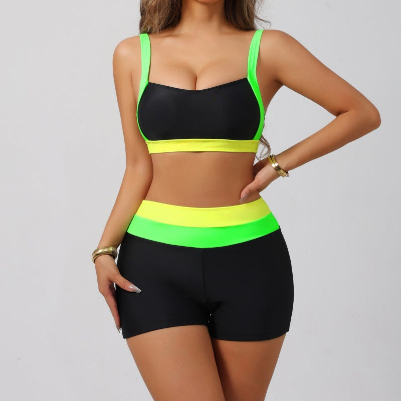 Damen Sportliches Bikini-Set mit hohem Taillenbund R&B