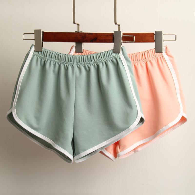 Damen Sportliche Shorts mit elastischem Bund und Kontraststreifen R&B