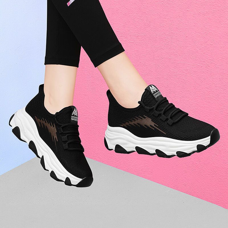Damen sportliche Sneaker mit atmungsaktivem Obermaterial von R&B