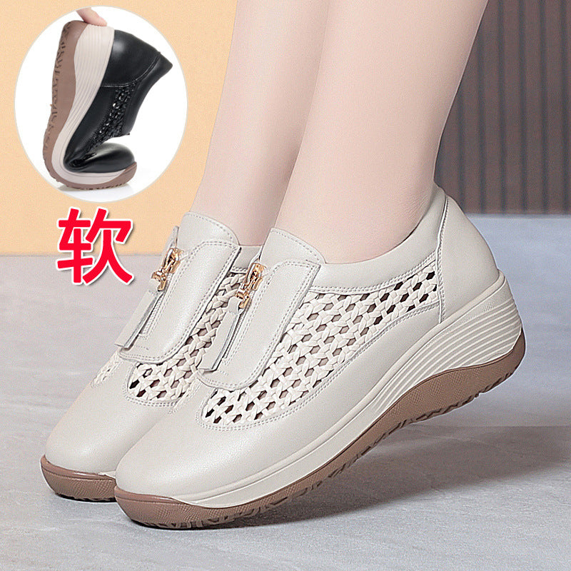 Damen Komfortable Slip-On Sneaker mit Atmungsaktivem Netzdesign und Bequemem Fußbett R&B