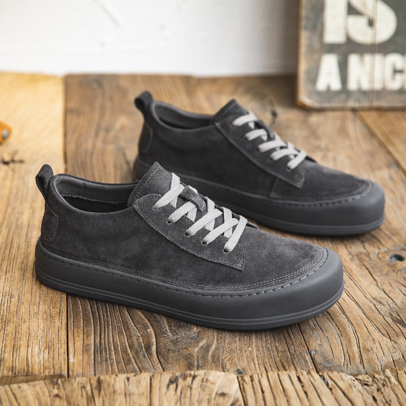 Damen bequeme Veloursledersneaker R&B