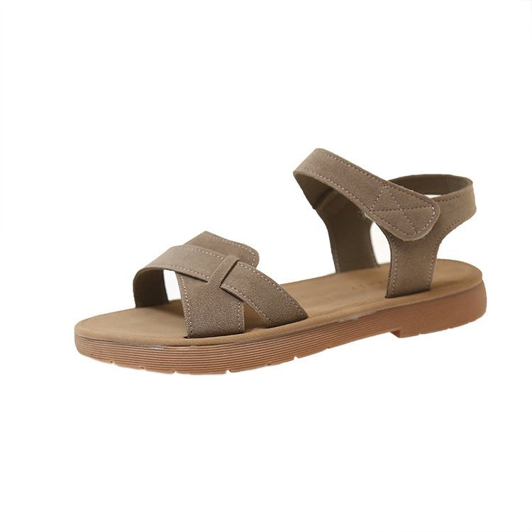 Damen modische Riemensandalen mit flexiblem Fußbett und verstellbaren Riemen R&B