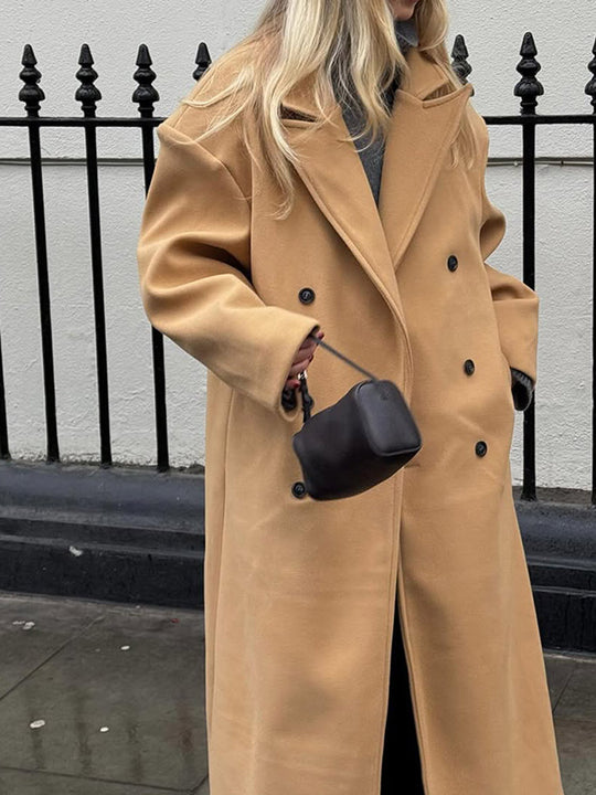 Damen eleganter Oversized-Trenchcoat R&B