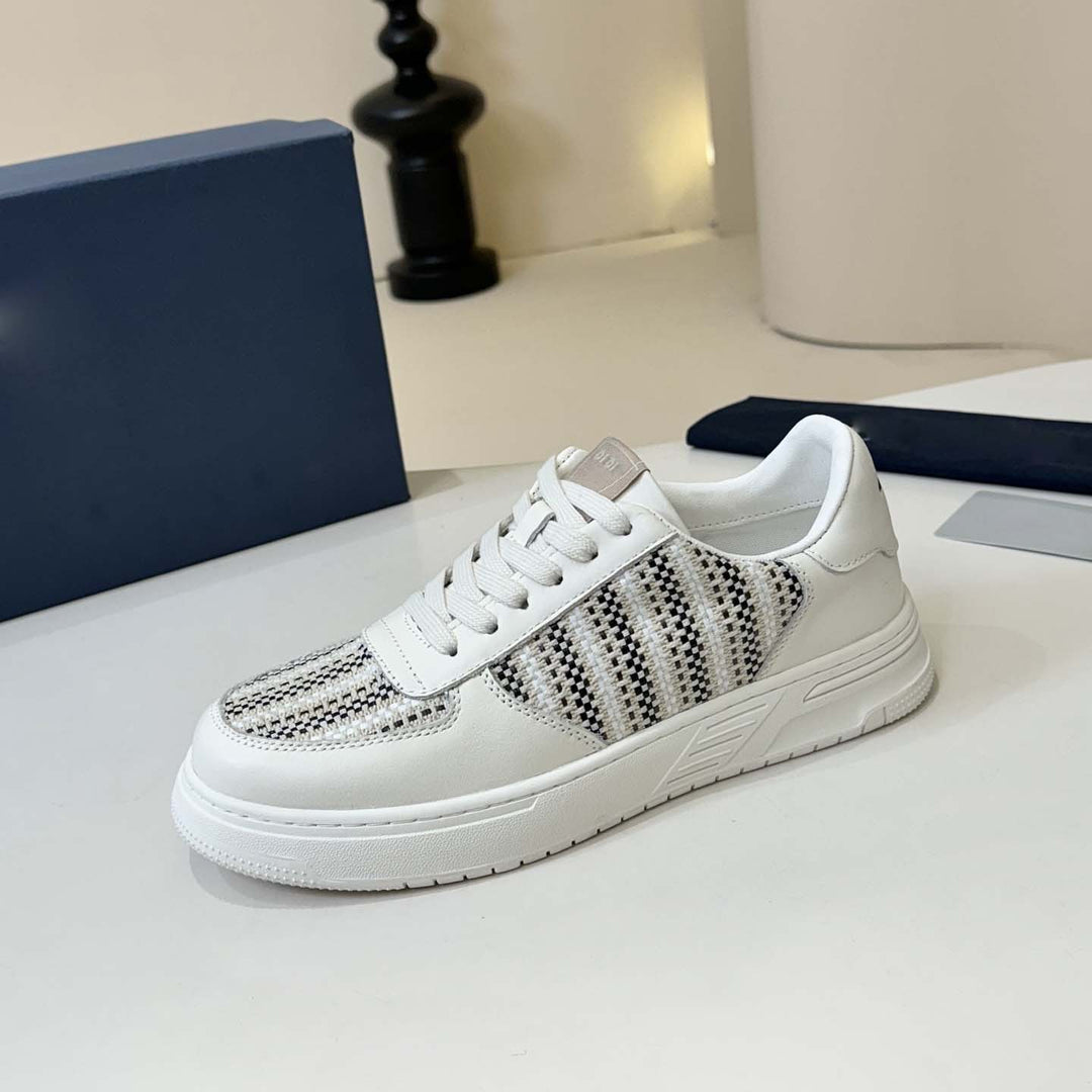 Damen Sneakers mit strukturierter Oberflächenkombination und gepolsterter Sohle R&B