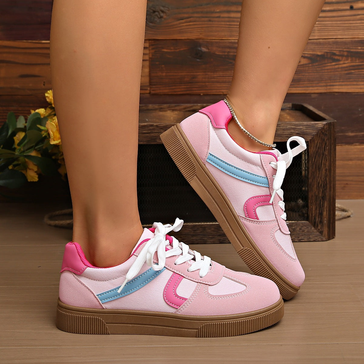 Damen Sportliche Sneakers mit modischem Farbverlauf R&B