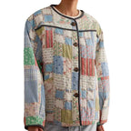 Damen Gestepptes Patchwork-Bomberjacke R&B