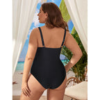 Damen Einteiliger Badeanzug mit figurformendem Schnitt und elegantem Neckholder R&B