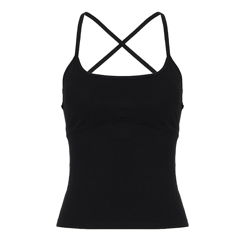 Damen Sportliches Spaghetti-Trägertop mit figurformenden Details R&B