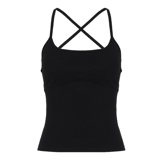 Damen Sportliches Spaghetti-Trägertop mit figurformenden Details R&B