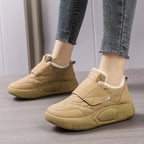 Damen Bequeme Sneakers mit warmer Innenausstattung und praktischem Klettverschluss