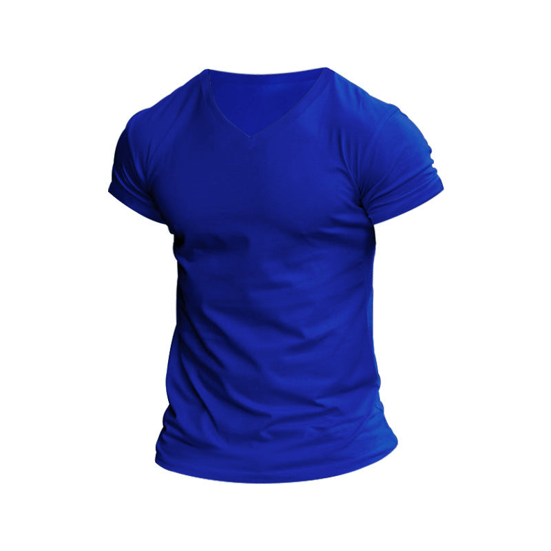 Herren V-Ausschnitt T-Shirt aus weichem Baumwollmix R&B