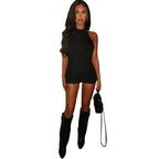 Damen Sportlicher Einteiler mit Hochkragen und atmungsaktivem Mesh R&B
