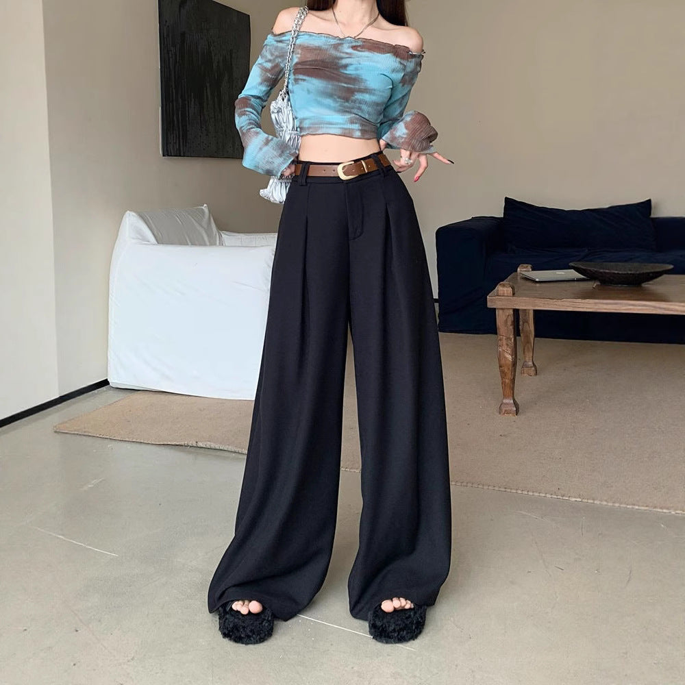 Damen Weite Palazzo-Hose mit elegantem Bund und komfortablem Sitzt R&B