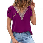Damen Bluse mit Spitze R&B