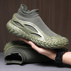 Damen Sportliche High-Top Sneaker mit atmungsaktivem Strickmaterial