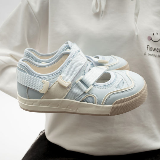Damen Sneakers mit praktischem Klettverschluss und atmungsaktiver Oberflächenstruktur R&B