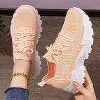 Damen Sportliche und atmungsaktive Laufschuhe mit elastischem Schaft R&B