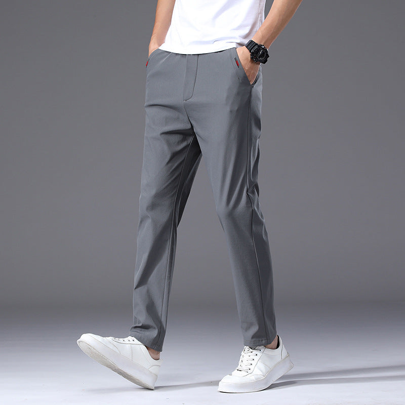 Herren modische und bequeme Chino-Hose mit elastischem Bund R&B