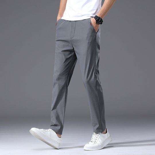 Herren modische und bequeme Chino-Hose mit elastischem Bund R&B