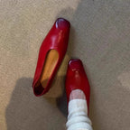 Damen Ballerinas mit elegantem, abgerundetem Design und hochwertiger Lederverarbeitung Heidi Mode