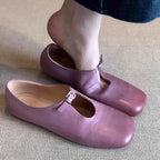 Damen elegante Mary Jane Schuhe mit modischem Riemen und weichem Leder R&B