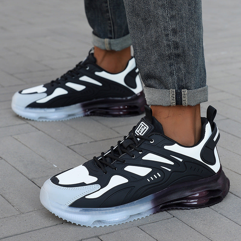 Herren nan futuristischer leistungsorientierter Lifestyle-Sneaker mit durchgehender Luftkammersohle und thermogeformten Kunststoffapplikationen R&B