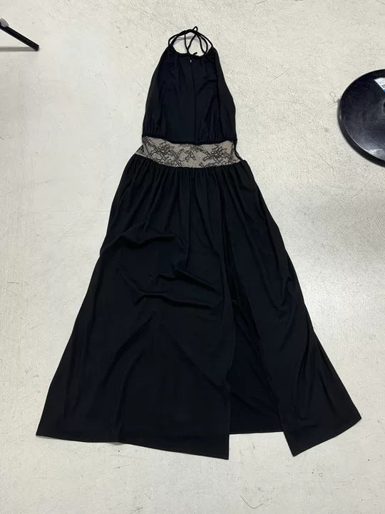 Damen Elegantes Maxikleid mit Spitzenakzenten R&B