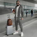 Herren sportlicher Freizeitanzug mit funktionalen Taschen und hochwertiger Verarbeitung R&B
