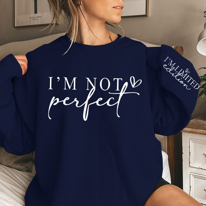 Damen Oversized Sweatshirt mit einzigartigem Statement-Print Heidi Mode