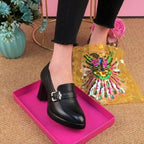 Damen Elegante High Heels mit Schnallen-Design R&B