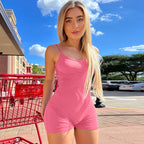 Damen Bodysuit mit schmalem Schnitt und feinen Spaghetti-Trägern R&B