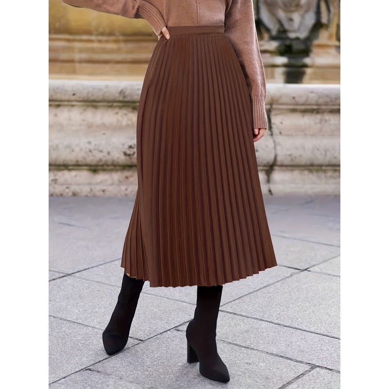 Damen Plisseerock mit hohem Bund und eleganter Ausstrahlung R&B