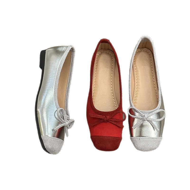 Damen Ballerinas mit modischem Glitzerakzent und flexiblem Sohlenprofil R&B