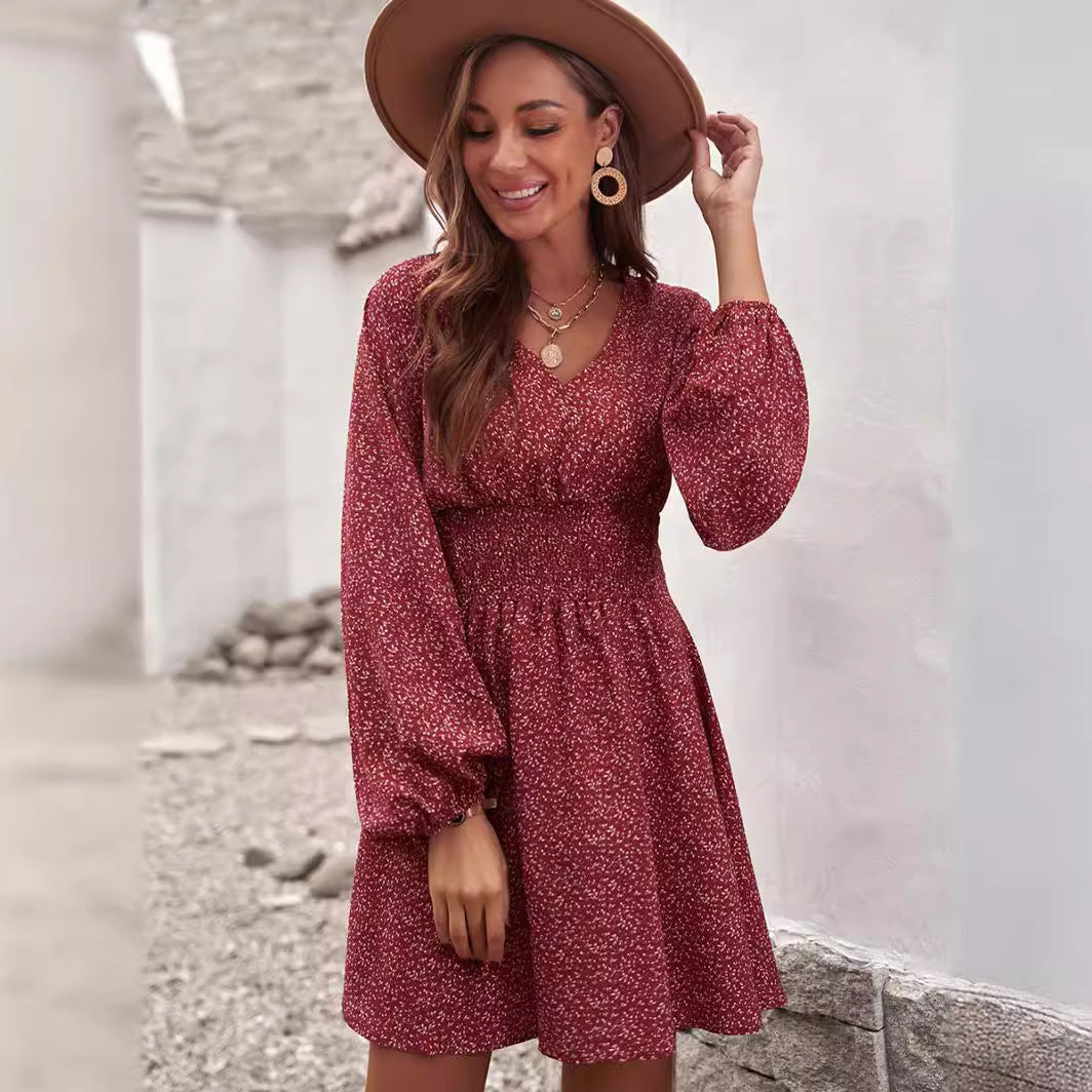 Damen zeitloses Kleid mit Raffungen R&B