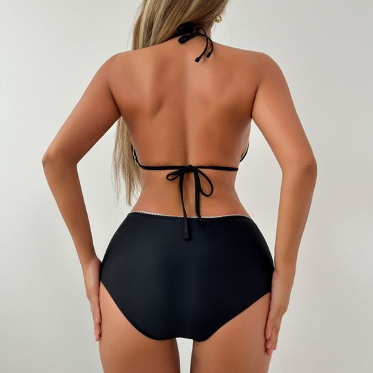 Damen Hochgeschnittener Bikini mit feinen Details R&B