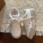 Damen Sneakers mit bunten Stern-Applikationen und bequemer Sohle R&B