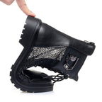 Damen Stiefeletten mit luftiger Netzstruktur und trendigem Design R&B