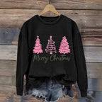 Damen gemütlicher Christmas Sweatshirt mit festlichem Print