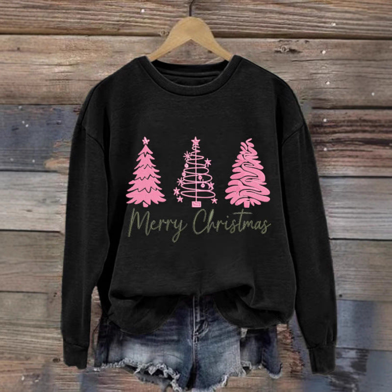 Damen gemütlicher Christmas Sweatshirt mit festlichem Print