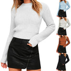 Damen Grobstrick Pullover mit weitem Schnitt und lässiger Passform