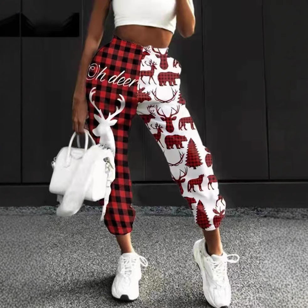 Damen Freizeithose mit lustigem Schneemann-Design R&B