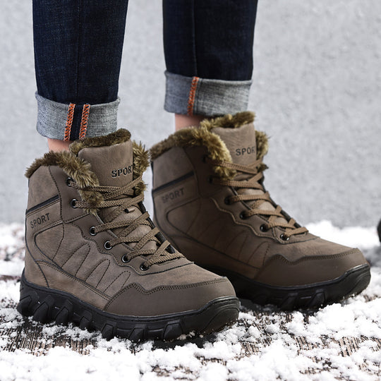 Damen Sportliche Winterwanderstiefel mit isolierendem Futter und rutschfester Sohle R&B