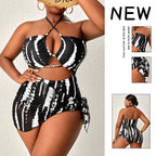 Damen Hochgeschnittener Cut-Out Badeanzug R&B