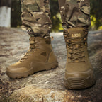 Herren taktische Einsatzstiefel mit rutschfester Sohle und atmungsaktivem Obermaterial R&B