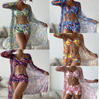 Damen Bikiniset mit lässigem Strandcover R&B