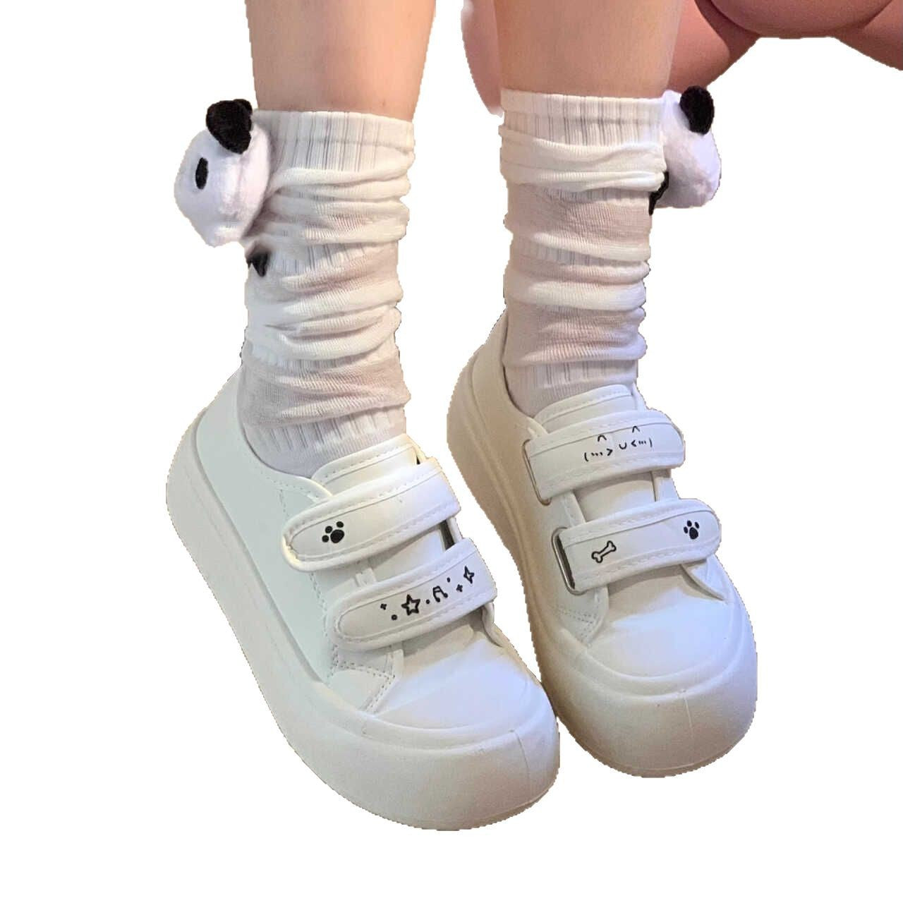 Damen Sneaker mit verspieltem Design und praktischem Klettverschluss R&B