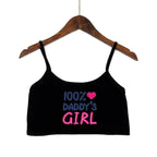 Damen modisches Crop-Top mit verzierten Trägern R&B