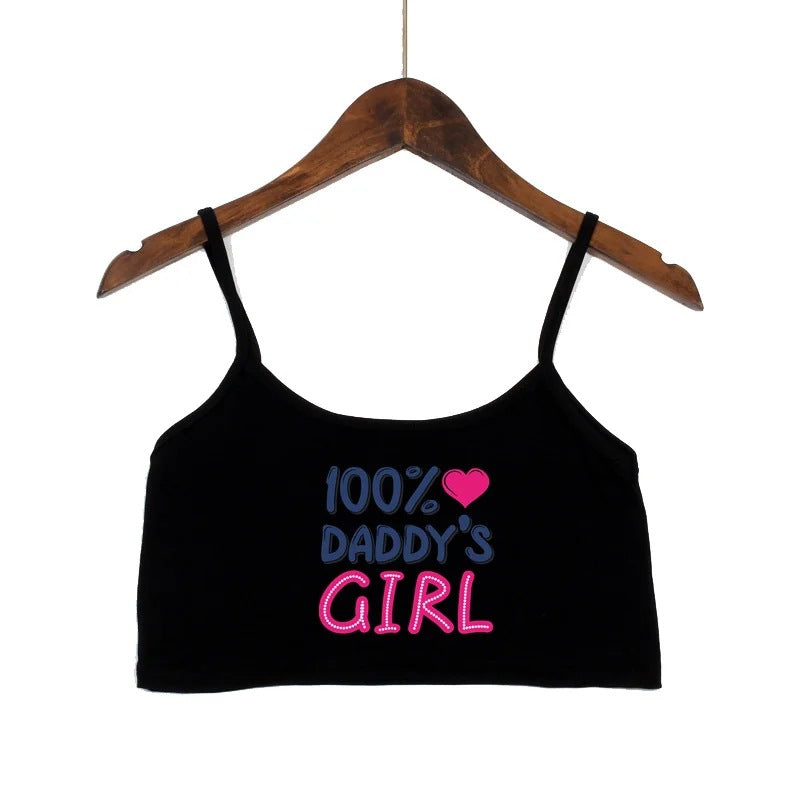 Damen modisches Crop-Top mit verzierten Trägern R&B