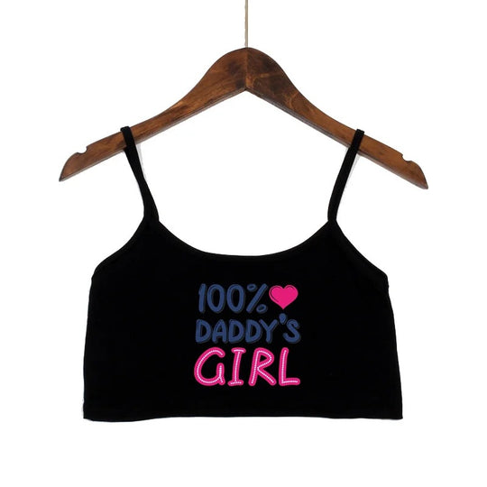 Damen modisches Crop-Top mit verzierten Trägern R&B