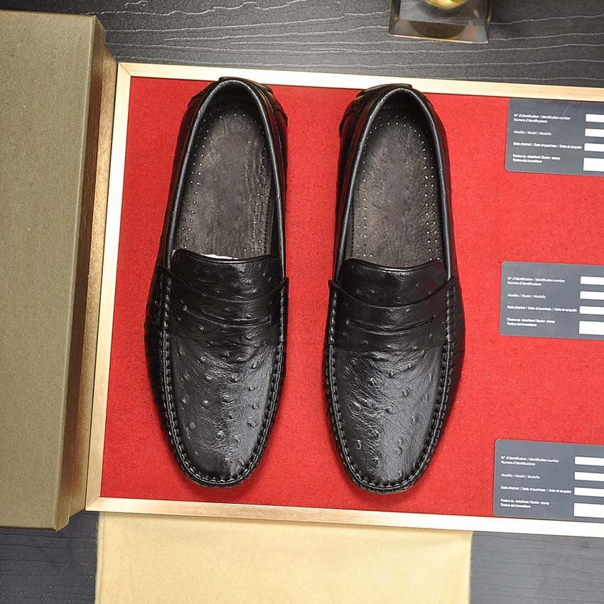 Herren Mokassins aus hochwertigem Leder mit eleganter Zierdetail von R&B